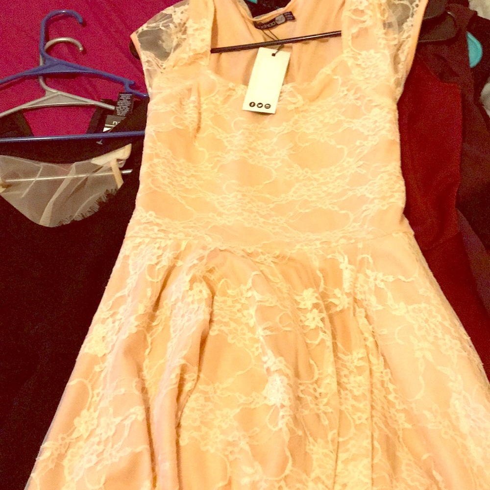 A Lacey light pink dress